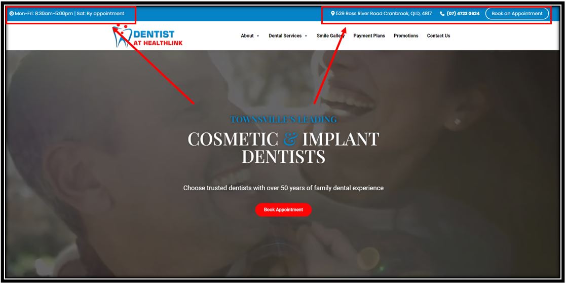 Below Visible Contact Details